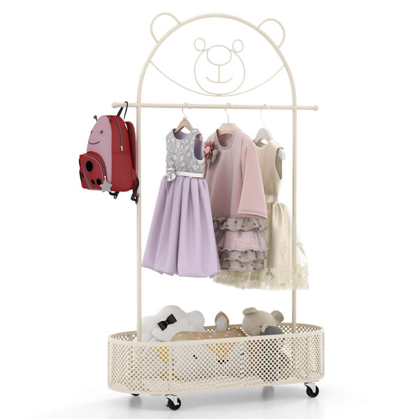 Latitude Run® Clothes Rack With 3 Adjustable Heights Home Freestanding